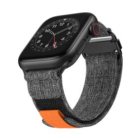 Denim Loop Metal Head Watch Strap (Option: Black grey-42or44or45or49mm)
