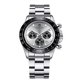 Steel Belt Multifunctional Watch Men's Waterproof Luminous (Color: silver)