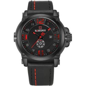 Aviator Vintage Watch Fashion Trend (Option: Black red)