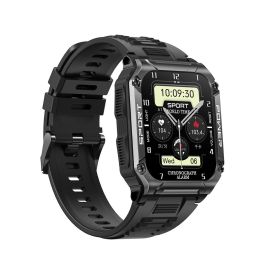 Smartwatch 1.95 Screen Bluetooth Talk Compass (Option: Black-usb)