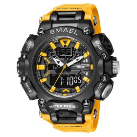 Trendy Multifunctional Waterproof Outdoor Sports Watch (Color: Orange)
