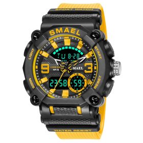 Multifunctional Anti-luminous Alarm Function Electronic Watch (Color: Orange)