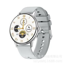 CY500 Smart Watch Heart Rate NFC Bluetooth Calling Sports Watch (Color: silver)