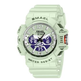 Sports Student Electronic Watch Outdoor Waterproof (Option: Matcha Green)