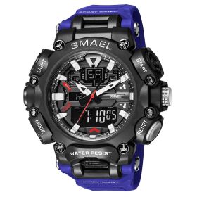 Trendy Multifunctional Waterproof Outdoor Sports Watch (Color: Dark Blue)