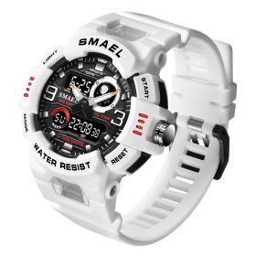 Multi-functional Waterproof Watch For Male And Female Students (Color: White)