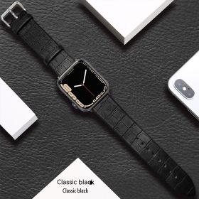 Cross-border Applicable Watch Strap Pattern Watch Strap (Option: Classic Black-22mm 424445mm)
