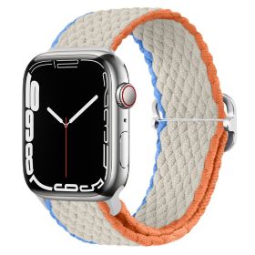 Apple Watch Watchband Adjustable Nylon Braided For Apple Watch7 Strap (Option: Milky White-38\40\41mm)