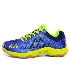 Men's Training Non-slip Shock Absorption Badminton Shoes (Option: Blue-35)