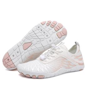 Men's And Women's Fashion Casual Outdoor Skin Soft Bottom Water Shoes (Option: 8305 White-43)
