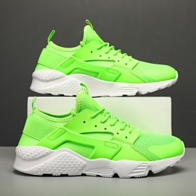 Men's Fashion Low Top Casual Shoes (Option: Green-45)