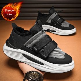 Men's Fashion Sports And Leisure Platform Sneakers (Option: Black Gray-44)