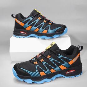 Plus Size Men's Trendy Unique Casual Sports Shoes Off-road Outdoor Climbing Boots (Option: ZH K800 Black Orange-41)