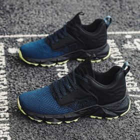 Men's Fashion Breathable Outdoor Mountaineering Sneaker (Option: TD01 Blue-43)