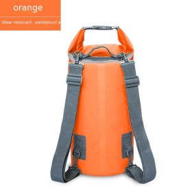 Waterproof Bag PVC Waterproof Bag Swimming Beach Drifting Camouflage Backpack (Option: Orange-20L)
